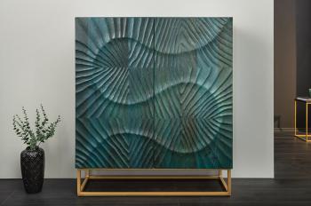 highboard turquoise mangohout 100 cm