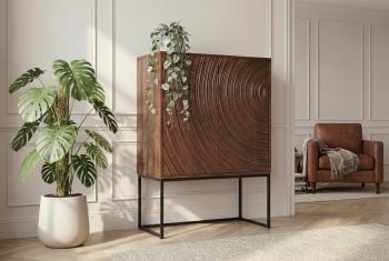 Highboard wandkast bruin 120 cm