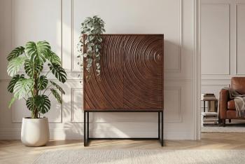 Highboard wandkast bruin 120 cm