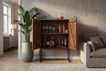 Highboard wandkast bruin 120 cm