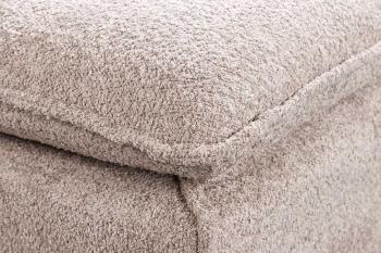 hocker beige bouclé 100 cm