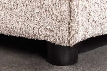 hocker beige bouclé 100 cm