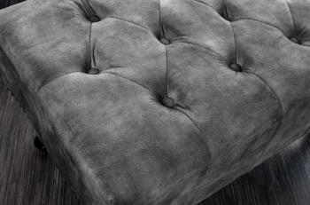 Hocker beige houten poten