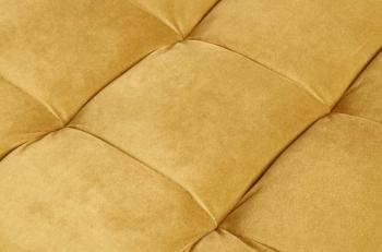 Hocker geel fluweel 80 cm