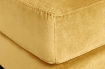 Hocker geel fluweel 80 cm