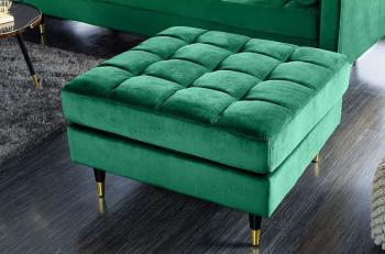 Hocker groen fluweel