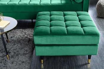 Hocker groen fluweel