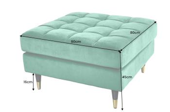 Hocker groen fluweel
