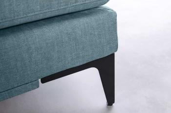 Bigsofa Hoekbank petrol fluweel 315 cm