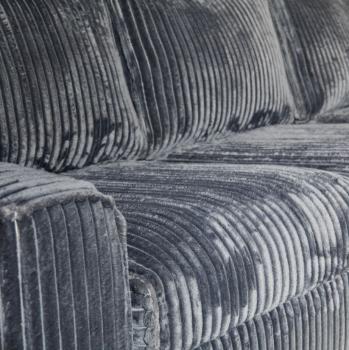 hoekbank ribstof grijs longchair rechts 271 cm