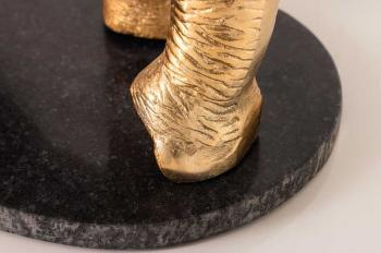 Hoge bijzettafel goud olifant 77 cm