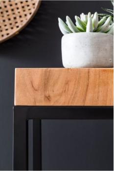 Hoge planten tafel acaciahout 70 cm