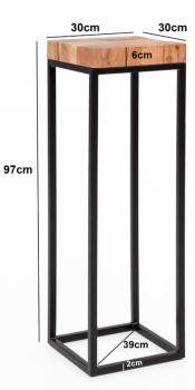 Hoge planten tafel acaciahout 70 cm