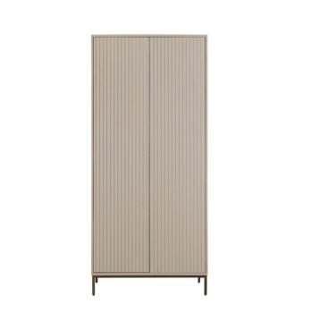 hoge wandkast zandbeige 90 cm