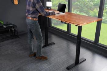 electrisch verstelbaar bureau 140 cm acaciahout