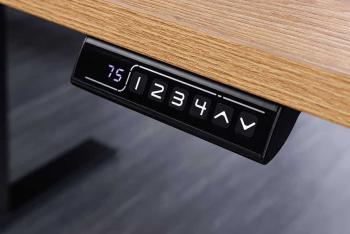 Bureau hoogte verstelbaar 120 cm eiken kleur