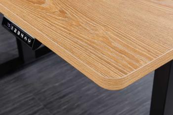 Bureau hoogte verstelbaar 120 cm eiken kleur