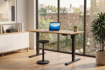 bureau eiken kleur hoogte verstelbaar 140 cm