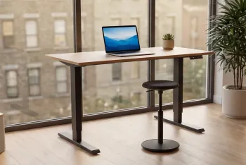 bureau eiken kleur hoogte verstelbaar 140 cm