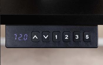 Electrisch hoogte verstelbaar bureau antraciet zwart 140 cm