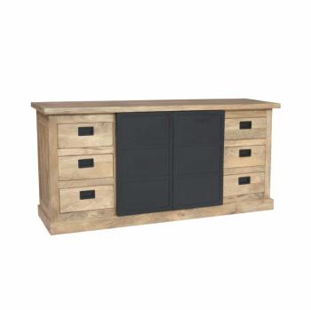 Industrieel Dressoir mangohout 200 cm