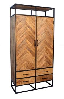 wandkast mango hout 100 cm