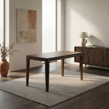 Keukentafel walnoot bruin 120x60 cm