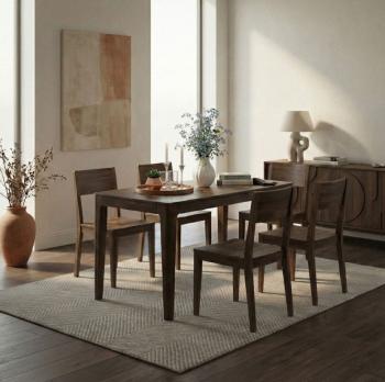 Keukentafel walnoot bruin 120x60 cm