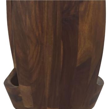 Ronde bijzettafel sheesham hout 30 cm