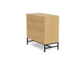 Ladekast 3 laden met eiken lamellen front