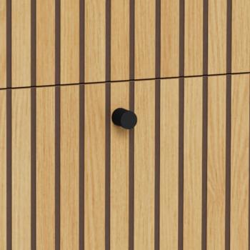 Ladekast 3 laden met eiken lamellen front