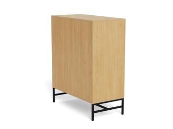 Ladekast 4 laden met eiken lamellen front