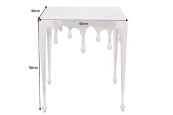 salontafel Liquid zilver 46 cm