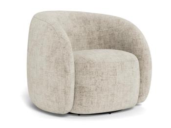 Moderne draaibare lounge fauteuil beige