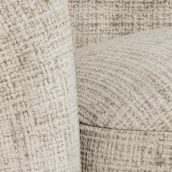 Moderne draaibare lounge fauteuil beige