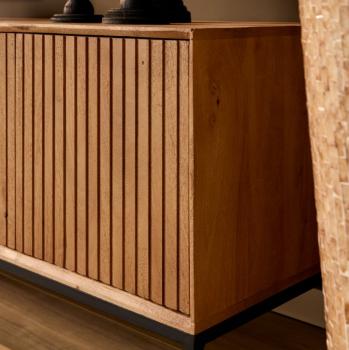 TV meubel mangohout naturel bruin 210 cm