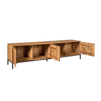 TV meubel mangohout naturel bruin 210 cm