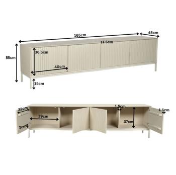 TV meubel zandbeige 165 cm