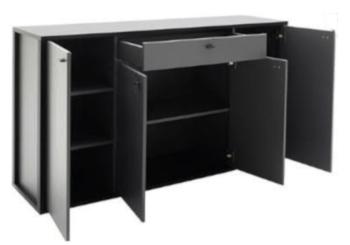 Lux dressoir grijs antraciet