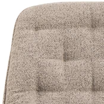 bureaustoel beige stof en zwart onderstel