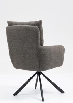 Luxe draaibare eetkamerstoel Taupe bruin