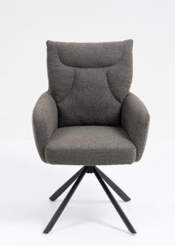 Luxe draaibare eetkamerstoel Taupe bruin