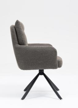 Luxe draaibare eetkamerstoel Taupe bruin