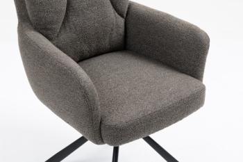 Luxe draaibare eetkamerstoel Taupe bruin