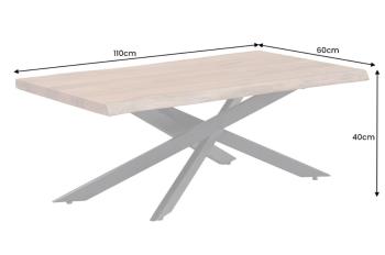 Artwork salontafel acaciahout 110 cm