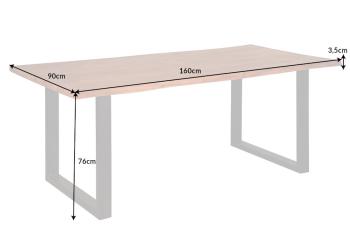 eettafel acaciahout 160 cm 35mm