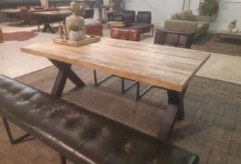 Eettafel sheesham hout 120x70 cm