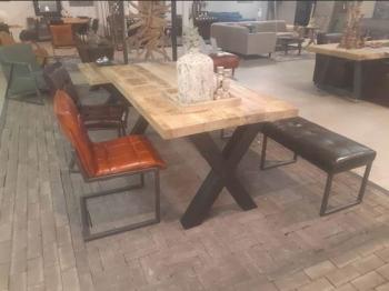Eettafel sheesham hout 120x70 cm