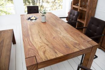 massief houten sheesham eetkamertafel 200 cm