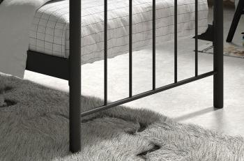 Metalen Bed zwart incl lattenbodem 90x200 cm